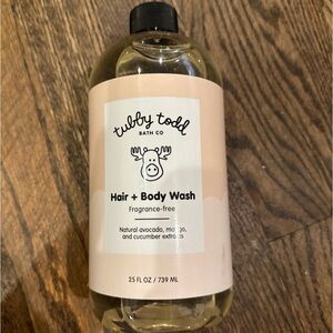 Tubby Todd baby Hair + Body Wash 25oz with NEW Pump included - New/Sealed